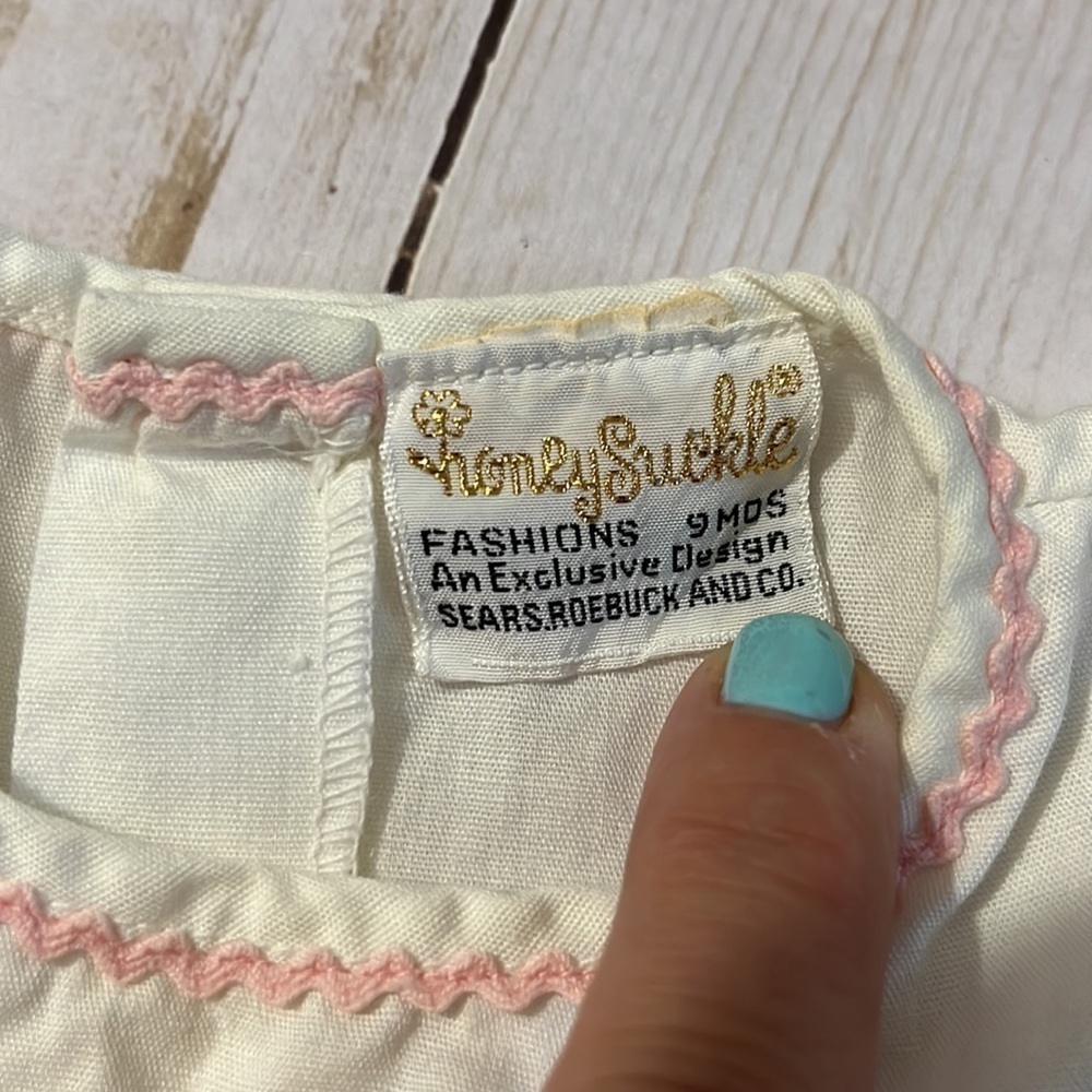 Honeysuckle Vintage kid dress size 9 months - Picture 4 of 5